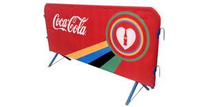 Bâches de signalisation rétractables personnalisées en polyester imprimé UV, imperméables, avec cadre en acier inoxydable double face pour le contrôle des foules - Product Image 3