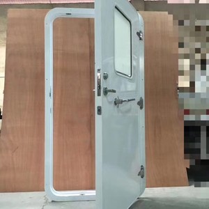 ประตูเรือยอชท์อะลูมิเนียมกันน้ำพร้อมหน้าต่างมองเห็น ฮาร์ดแวร์ทางทะเลแบบกลวง - Product Image 2