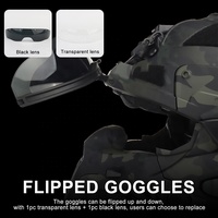 Casque intégral HL-98-NC pour activités de plein air avec écouteurs HD et micro-ventilateur, masque de fête pour accessoires de chasse