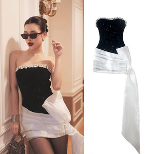 <span class=keywords><strong>ชุด</strong></span><span class=keywords><strong>ราตรี</strong></span>หรูหราประดับคริสตัล สายเดี่ยวทรงเอ็มไพร์ สำหรับงานเลี้ยงวันเกิด งานอีเวนต์  คุณภาพสูง รับผลิตตามสั่ง ขายส่ง - Product Image 2