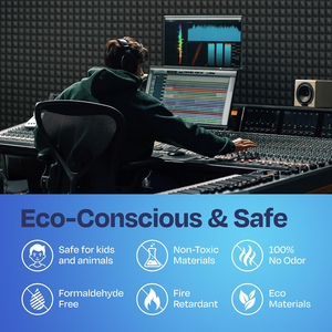 Nhà Máy Tùy Biến 2 Inch Acoustic Pad Kim Tự Tháp Acoustic Polyurethane Bọt Cho Phòng Thu Âm Nhạc - Product Image 2