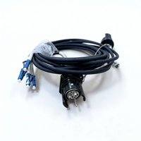 Cable de Conexión YZC (socket) - SC Monomodo de 4 Núcleos con Conector LC, Cable de Campo con TPU Trenzado Reforzado de 6.0mm, 5 Metros