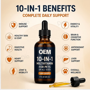 Gotas Multivitamínicas para Perros Dio OEM/ODM, Suplemento de Vitaminas y Mejora de la Inmunidad para Cachorros y Perros Adultos - Product Image 2