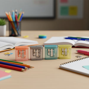 Lisibo Pencil Sharpener Mechanical Manual Plastic Standard Size For School Office Use - Product Image 2