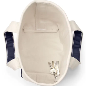 Bolsa de Compras Reutilizable de Lona de Algodón Orgánico Natural con Bolsillo, Bolsas de Lona con Logotipo Personalizado para Mujer - Product Image 3