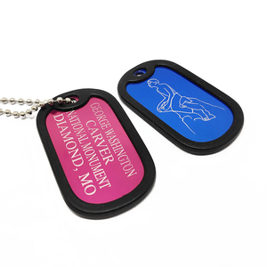 Thời trang Mặt dây chuyền tùy chỉnh Thẻ khắc thép không gỉ Vòng cổ đường phố mềm Men in tên ID 3D nhựa <span class=keywords><strong>Epoxy</strong></span> <span class=keywords><strong>Dog</strong></span> thẻ - Product Image 2