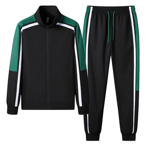 Completo Sportivo da <span class=keywords><strong>Uomo</strong></span> 2 Pezzi con Giacca e Pantaloni Casual, Logo Personalizzato Stampato, Vendita all'Ingrosso - Product Image 3