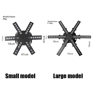 Testa mobile professionale a 6 bracci LED <span class=keywords><strong>Spider</strong></span>, 360° °   Luce da Palco a Rotazione Infinita con Fascio RGB per DJ, Bar, Discoteca, Club, DMX512 - Product Image 5