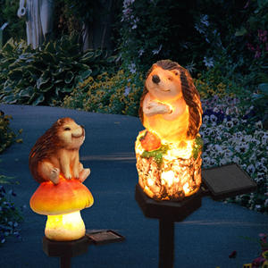 Solar Led 3D Animal Flamenco Pavo Real Hada Luz para jardín Camino Paisaje Fiesta Navidad Césped Decoración al aire libre - Product Image 1
