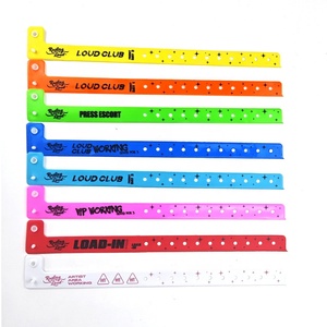 Goju nhựa PVC dây đeo cổ tay không thấm nước Vinyl PVC tổ chức sự kiện ban nhạc cổ tay nhựa Snap Vinyl ban nhạc dây đeo cổ tay - Product Image 6