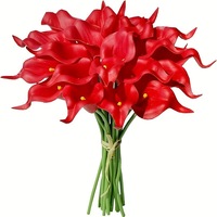Hot Selling künstliche Calla Lily Blumen weiß leuchtend rosa Blumen für Muttertag künstliche Blume Latex