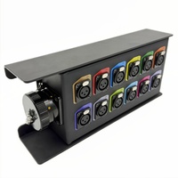 Boîtier de scène audio 12 voies 37 broches Répartiteur audio XLR 12 canaux Connexion rapide au ventilateur