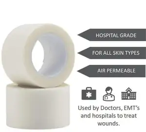 Non-woven Paper Medical First Aid Surgical Tape 0.5'' 1'' 2'' 3'' 4'' * 5Y 10 Yards Gentle Adhesion And Hypoallergenic Tape