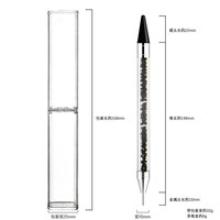 Fourniture d'usine acrylique ongles amovible Double tête cristal Point perceuse outil de manucure avec outil de manucure avec Nylon