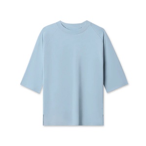 T-shirt de sport pour homme en coton 100% personnalisé avec logo imprimé OEM, décontracté, pour la salle de sport, col rond, manches courtes, t-shirts pour hommes - Product Image 5