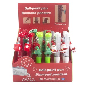 O&Q Stylo bille 0,7 mm à motif animal en plastique, design diamant brisé, <span class=keywords><strong>accessoire</strong></span> suspendu pour papeterie de <span class=keywords><strong>bureau</strong></span> et pendentif de Noël, produit phare - Product Image 5