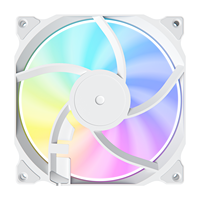 Ventilateur de châssis RGB AntarcChill blanc 120 mm, grand volume d'air, silencieux, pour PC de bureau, tour de jeu et serveur
