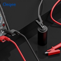 Câble de Test P1037-10 coloré Fiche banane empilable Câble en cuivre isolé en PVC flexible avec pince crocodile pour les tests électriques