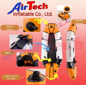 Packraft <span class=keywords><strong>gonflable</strong></span> en PVC léger, le plus vendu, prix d'usine, avec pagaie pour la dérive - Product Image 5