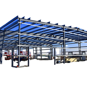 Low Cost Prefabricated <b>Light</b> Steel Structure Industrial Shed Buildings Warehouse 50-Year Lifespan Galvanized Surface Modern - Product Image 1