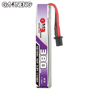 Hot sales GAONENG GNB 1S 380mAh 3.8V 60C 120C A30 conector Cabeado Bateria RC LiPo para FPV Drone Blade Inductrix GNF HV LiHV