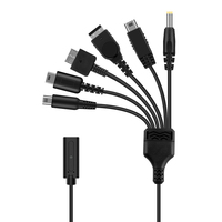 6 en 1 USB C à 6 connecteur jeu charge Audio vidéo transmetteur câble cordon pour NDS Lite Wii U nouveau 3DS XL LL 2DS GBA SP PSP PSV