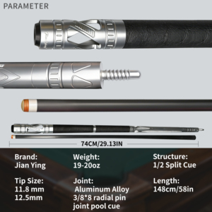 Buen <span class=keywords><strong>Precio</strong></span>, Taco <span class=keywords><strong>de</strong></span> <span class=keywords><strong>Billar</strong></span> Jianying <span class=keywords><strong>de</strong></span> Fibra <span class=keywords><strong>de</strong></span> Carbono Pura <span class=keywords><strong>de</strong></span> 11.8 mm, Taco <span class=keywords><strong>de</strong></span> <span class=keywords><strong>Billar</strong></span> <span class=keywords><strong>de</strong></span> Grado <span class=keywords><strong>Profesional</strong></span> para Jugadores Serios - Product Image 2