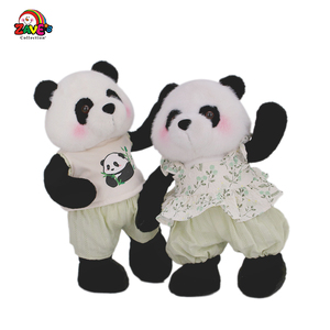 Zaves Custom Doll Maker 12 Zoll Panda Heimdekoration Moderne Kunst Antik Mädchen Niedlicher Gemütlicher Stil Kleidung Kleid Einbeinig Stehend - Product Image 4