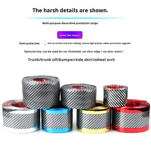 Bande <span class=keywords><strong>de</strong></span> <span class=keywords><strong>protection</strong></span> <span class=keywords><strong>de</strong></span> <span class=keywords><strong>seuil</strong></span> <span class=keywords><strong>de</strong></span> porte <span class=keywords><strong>de</strong></span> voiture, autocollant anti-égratignure universel en fibre <span class=keywords><strong>de</strong></span> carbone, décoratif, anti-collision, <span class=keywords><strong>protection</strong></span> <span class=keywords><strong>de</strong></span> <span class=keywords><strong>coffre</strong></span> - Product Image 2