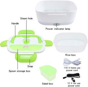 Boîte à lunch chauffante électrique portable pour voiture 12V/24V en acier inoxydable - Product Image 3