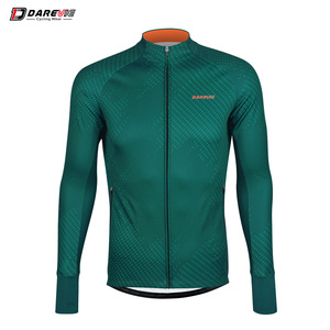 Darevie Winter Thermal Custom Jersey 2 tasche a mano con cerniere giacche da uomo abbigliamento per biciclette cappotto invernale Jersey - Product Image 2