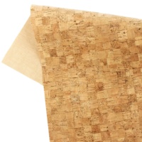 Kain gabus tebal Vintage persegi bambu INFOCORK 60x90cm-t/C pendukung dapat diganti, langsung pabrik Vegan ramah lingkungan