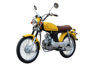 Moto à essence automatique 110cc bon marché, nouvelle et populaire, sécurité, démarrage au kick, monocylindre, moteur à essence