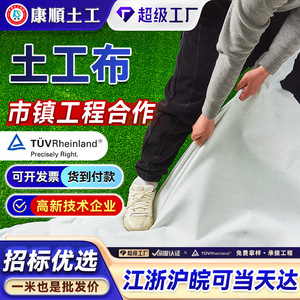 Non Woven Geotextile 100g To 800g For Highway Road Riverbank Horticulture Planting - Product Image 4