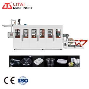 Línea de Producción de Máquinas para Fabricar Platos y Vasos de Plástico con Accionamiento Hidráulico Totalmente Automático - Product Image 1