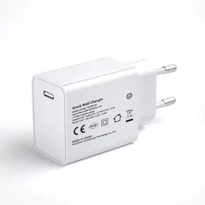 CE ROHS High Speed 25W PD PPS TYPE-C USB C Power Adapter EU Wall Charger Adaptor for Samsung