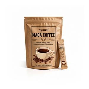Café de Maca Énergisant et Revitalisant 200g, 20 Sachets Individuels en Papier Kraft, Marque Privée OEM, Vente en Gros - Product Image 1