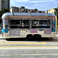 Concession de camion de restauration rapide de fabricant chinois à bas prix Snack Ice Cream Trailer Mobile Kitchen Street Food Trailer