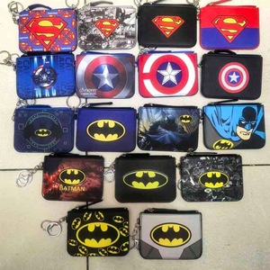 Porte-cartes, porte-clés et porte-monnaie en polyuréthane style dessin animé Spider-Man, Captain America, Batman, Superman - Product Image 2