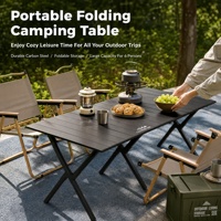 Table de camping pliante moderne en acier allié épaissi, légère, imperméable, portable, pour pique-nique et terrasse