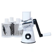 Groothandel SF-5 Handmatige Rotatiekaasrasp Groentehakker Shredder Mandoline Snijder Grinder PP Plastic RVS