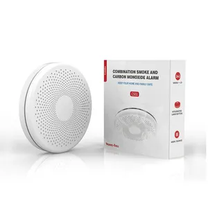 Nouveau 2 piles AA remplaçables IoT Tuya Smart Life App WiFi multi-capteurs sécurité domestique détecteur de fumée et CO combiné alarme