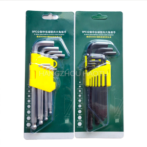 Jeu <span class=keywords><strong>de</strong></span> <span class=keywords><strong>9</strong></span> clés <span class=keywords><strong>Allen</strong></span>, à boule noire, en acier au carbone, <span class=keywords><strong>de</strong></span> Type L, pièces - Product Image 4
