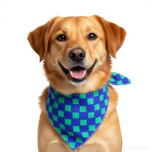 फ़ैक्टरी कस्टम सबलिमिनेशन मुद्रित ठोस रंग त्रिकोण कढ़ाई कुत्ते/बिल्ली पॉलिएस्टर कपड़े बन्टाना - Product Image 3