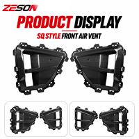 Couvre-prise d'air avant en fibre de carbone véritable style SQ pour BMW F96 X6M LCI Competition 2024-2026