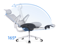 Chaise de bureau ergonomique, siège de bureau de direction, chaise de patron en mesh de luxe, accoudoirs réglables 5D, chaise de manager