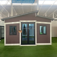 Maison mobile préfabriquée standard AU avec salle de bain complète, panneaux métalliques embossés, maison modulaire portable pour usage hôtelier et d'appartement