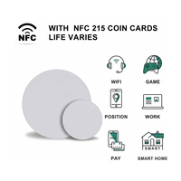 Proveedor OEM ODM de Primera Categoría, Etiqueta NFC Epoxi con Código QR Variable Impreso, Tarjeta de Visita Digital 215 para Redes Sociales