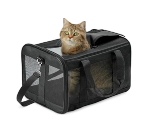 Yüksek Kaliteli Lüks Oxford Katlanabilir Evcil Hayvan Taşıyıcısı Büyük Kapasiteli Yumuşak Kenarlı Seyahat Çantası Köpek ve Kedi için Taşınabilir Havayolu Onaylı - Product Image 3