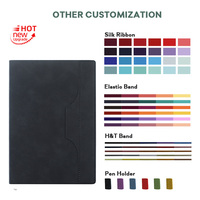 Carnet en PU noir personnalisé haute performance pour bureau et entreprise, conception sur mesure par fabricant en gros